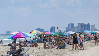 Could an umbrella prevented Myrtle Beach area beachgoer from being struck by police truck?