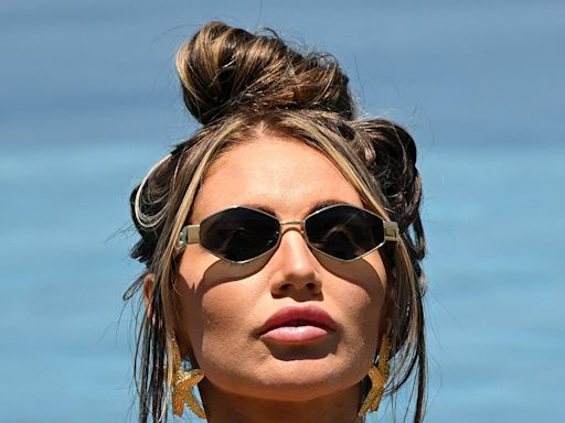 Amy Childs and her partner Billy Delbosq film TOWIE in Cyprus