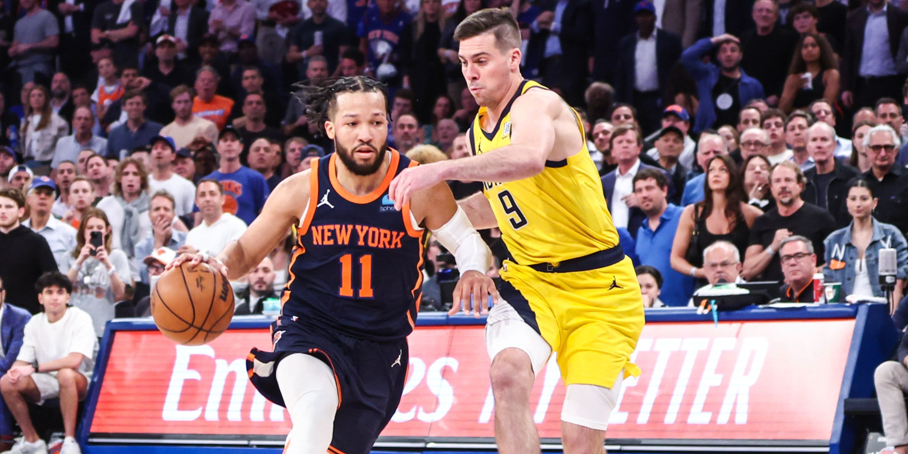 Jalen Brunson Shows Respect to T.J. McConnell After Physical Game 2