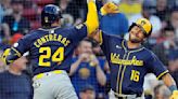 William Contreras hits 2-run homer and Brewers beat Red Sox 7-2