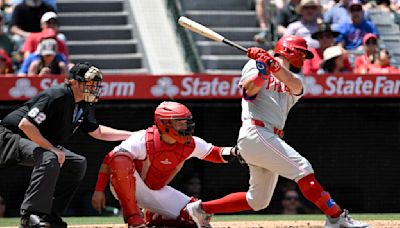 Phillies strike out 18 times, but beat Angels 2-1 on Schwarber's 2-run single