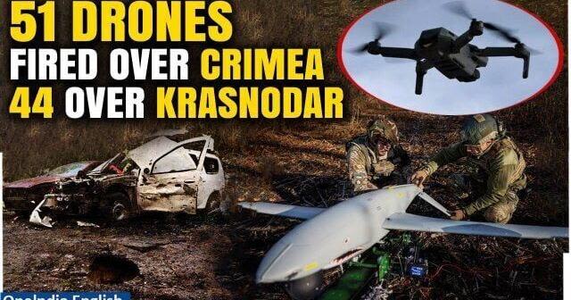 Putin's Army Thwarts 100 Drones Fired In Biggest Overnight Assault By Ukraine | Oneindia News