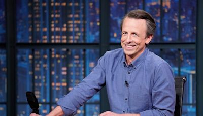 Seth Meyers Could Use a Drink, Especially If Trump Wins