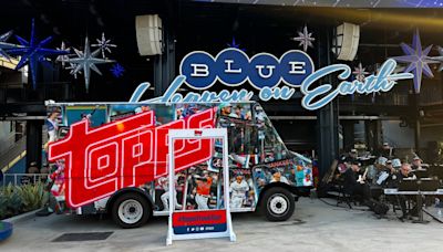 Topps Tour Truck visits Dodger Stadium during weekend sweep of Braves