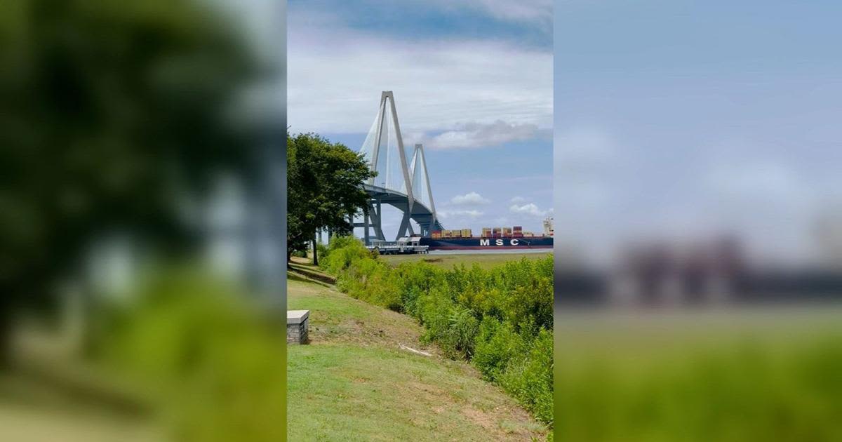 An ‘out of control’ cargo ship forces the temporary closure of Charleston bridge. Officials are trying to see what went wrong