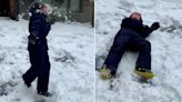 UK snow: Boy, 6, gets knocked out by his own snowball