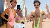 Bethenny Frankel Jokes That Her Plunging One-Piece Swimsuit Makes Her Feel Like Borat