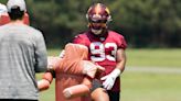 Jonathan Allen is all smiles and on board with the Washington Commanders’ new regime - WTOP News