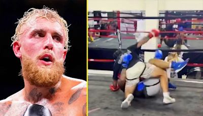 Jake Paul unimpressed after Mike Perry leaks footage of sparring brawl