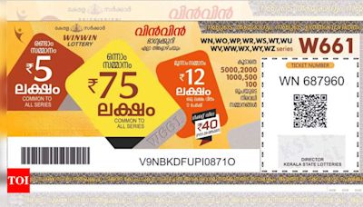 Kerala lottery results: Win Win W-790 winners for 07 October 2024; first prize Rs. 75 lakhs, second prize Rs 5 lakhs and third prize Rs. 1 lakh | Thiruvananthapuram News - Times of India