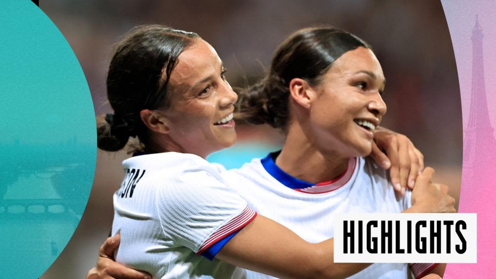 Paris Olympics 2024 video: USA beat Zambia 3-0 in Hayes' first competitive match in charge