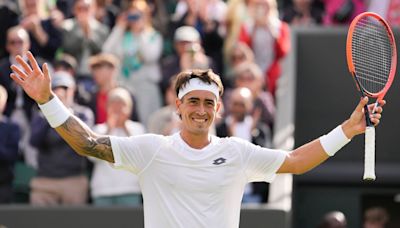 Comesaña, tras su epopeya frente a Rublev en Wimbledon: "No sé cómo lo hice, estoy muy feliz"