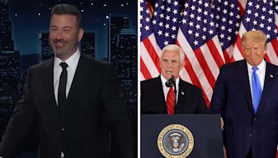 Jimmy Kimmel says Mike Pence is "probably voting for Kamala Harris" after Donald Trump "sent an army… to hang him"