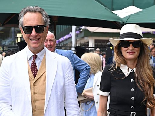 Richard E. Grant and Jemima Khan dress to impress at Wimbledon