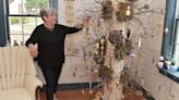 Elaine Bowman with her permanent Christmas tree [photos]