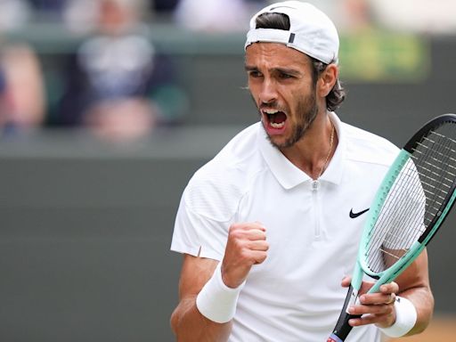 Wimbledon: Lorenzo Musetti fights back to beat Taylor Fritz and set up semi-final vs Novak Djokovic