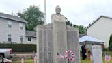 Wreath placed in remembrance at Sugar Notch War Memorial Monument