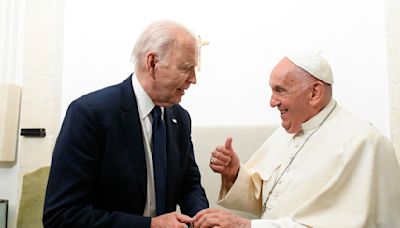 Pope Francis is first pope to address G7 summit, meets with Biden, world leaders
