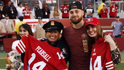 Nine days after being shot, 49ers' Ricky Pearsall honors those who saved his life