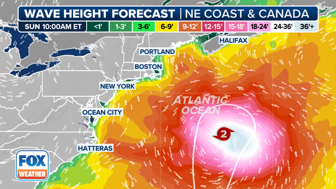 Hurricane Ernesto path: When to expect rip currents, high surf at NYC area beaches