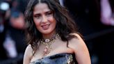 Salma Hayek Sparkles in Sequined Strapless Gown for Cannes Film Festival 2024 ‘Emilia Perez’ Premiere Red Carpet