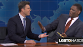 Colin Jost gets accused of queerbaiting by new SNL co-star on “Weekend Update”