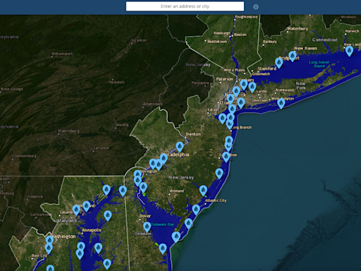 Which New Jersey towns will sink under water from sea level rise? Find out on this map