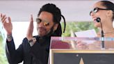 Zoë Kravitz Teases 'Cool Dad' Lenny Over His See-Through Shirts At Walk Of Fame Ceremony