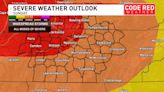 CODE RED ALERT: Upgraded risk for severe storms, tornadoes in Middle Tennessee tonight