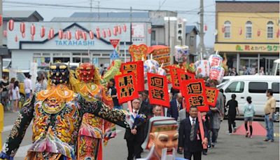 日人感念媽祖救命建廟 北港媽姐妹宮日本青森海巡繞境