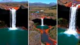 Cómo es Salto del Agrio, la imponente cascada de más de 45 metros de altura que queda en Neuquén