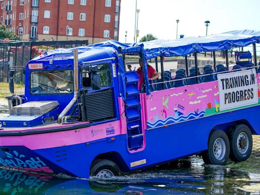 Amphibious vehicle has final checks in Liverpool with dock tours set to return