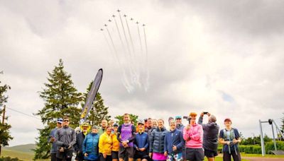 Former Red Arrows pilot with sight issues completes 1000-mile run at John O’Groats