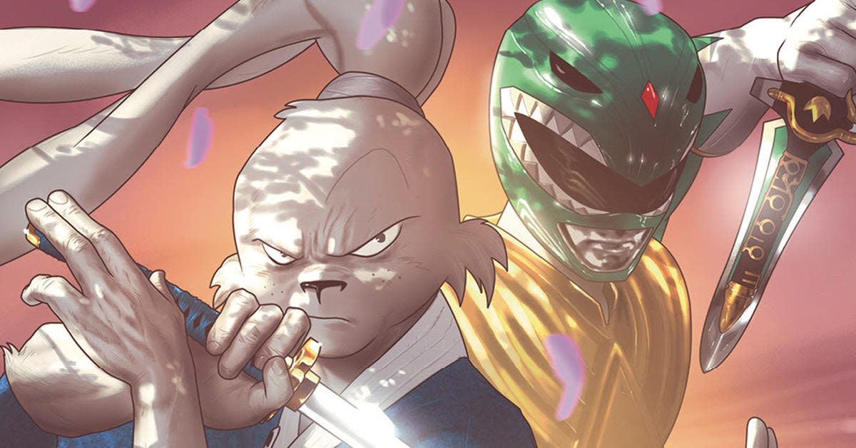 The Mighty Morphin Power Rangers Team Up with Usagi Yojimbo in New Crossover