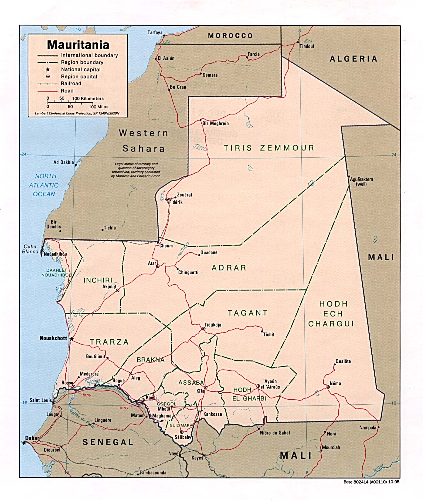 Mauritania Maps