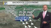 Backdoor cold front moves through New Mexico tonight