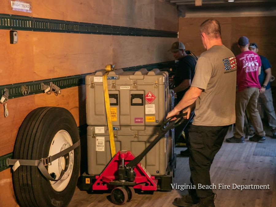 Virginia Task Force 2 returns to Hampton Roads after assisting South Carolina