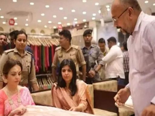 Nita Ambani bulk orders sarees for Anant-Radhika wedding: Priced at Rs 6 lakh each, what's special? - Nita Ambani buys 50-60 sarees