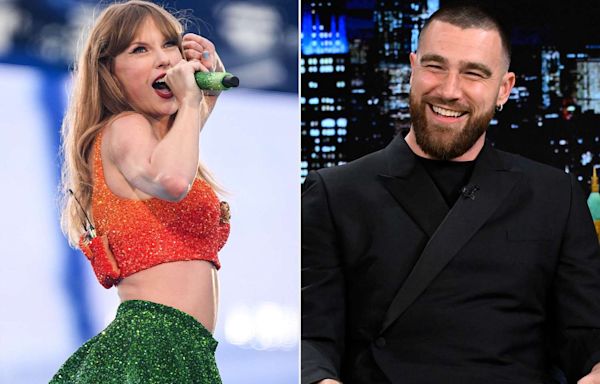 Travis Kelce Pals Around with Julia Roberts During Girlfriend Taylor Swift’s Final Eras Tour Show in Dublin