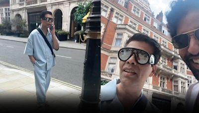 Karan Johar Poses For Fan In London, Walks Away After Being Called Uncle: 'Did You Just Say That?'