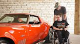 17-year-old Nicholas' wish was to ride in a 1968 Corvette. Make-A-Wish made it happen