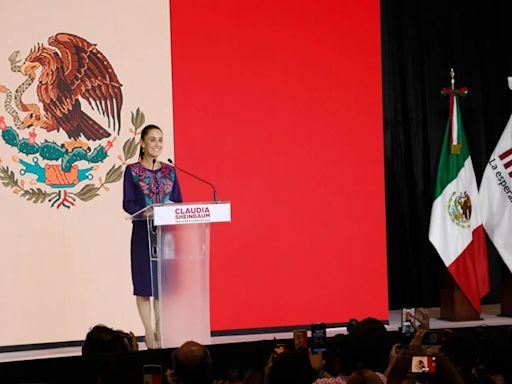 Las claves políticas del discurso de Sheinbaum cuando se confirmó que ya era presidente de México
