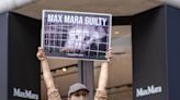 Animal Rights Advocates Target Max Mara, Galeries Lafayette in Paris Protests