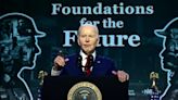 Biden reads out ‘pause’ instruction during speech to union members in gaffe reminiscent of Ron Burgundy