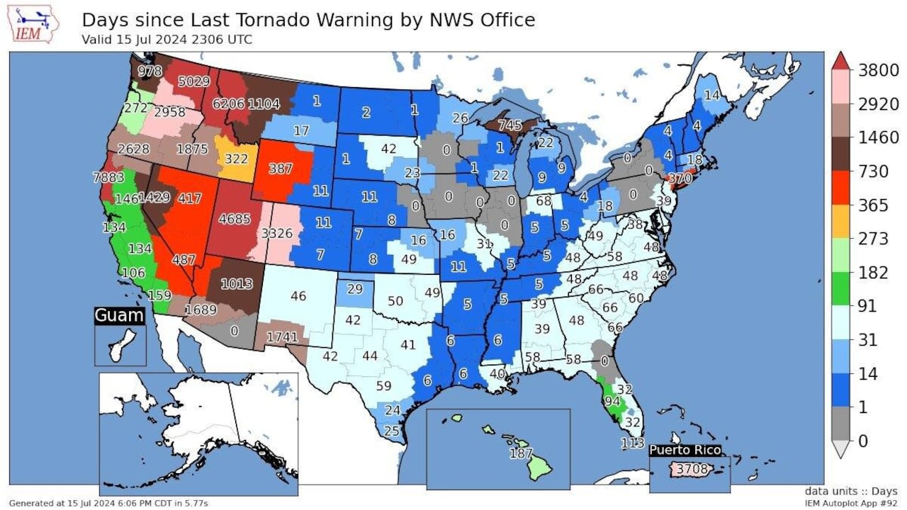 How rare this week's U.P. tornado warning actually was