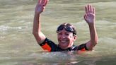 Mayor of Paris Takes an Olympian Plunge in a Beautified Seine