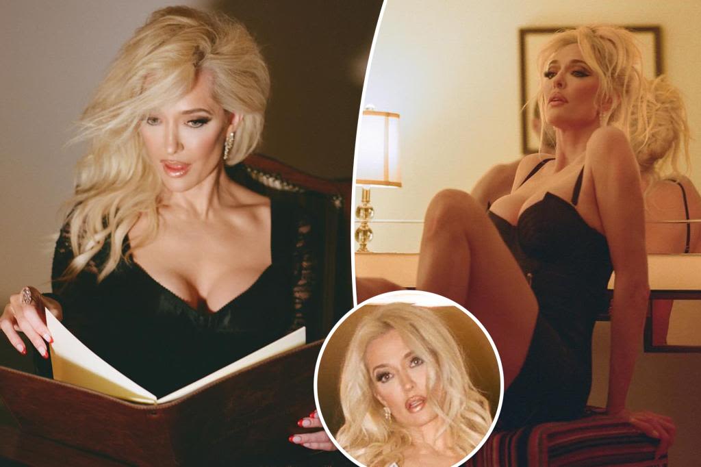Erika Jayne smolders in latex, lace and a see-through catsuit in racy lingerie shoot