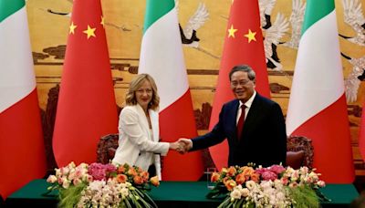 Italy's Meloni signs economic pact in China, seeks new relationship