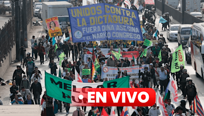 Protestas contra Dina Boluarte por Fiestas Patrias: manifestantes llegan al Congreso y a Palacio de Justicia