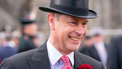 Prince Edward's curious cat tie steals the show at King Charles' garden party